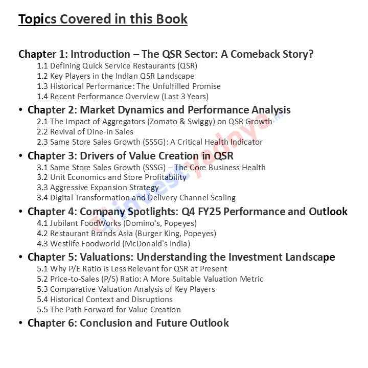 The QSR Sector in India: A Comeback Story ebook