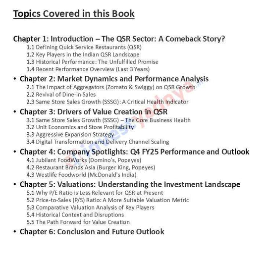 The QSR Sector in India: A Comeback Story ebook