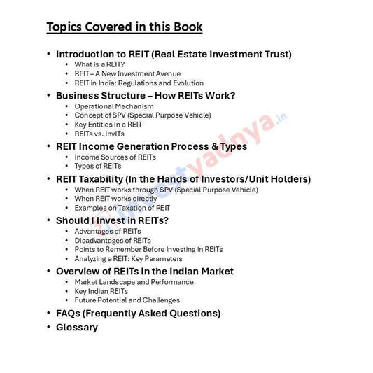 REIT and its Taxation in India: An Updated Guide with examples