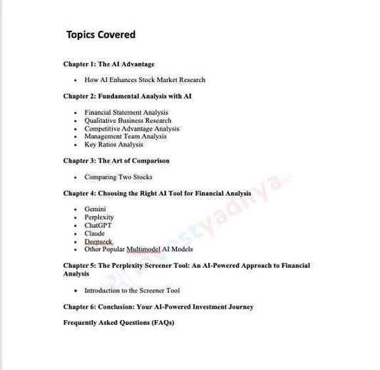 Stock Market Investing with Artifical Intelligence ebook - with 70 Pre Defined AI Prompts