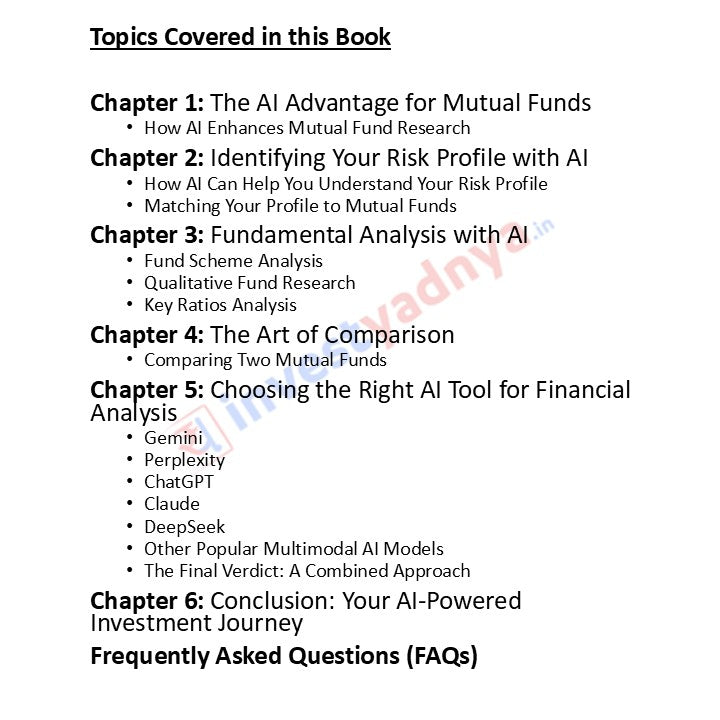 Mutual Funds Investing With Artificial Intelligence ebook - 60 Pre Defined AI Prompts