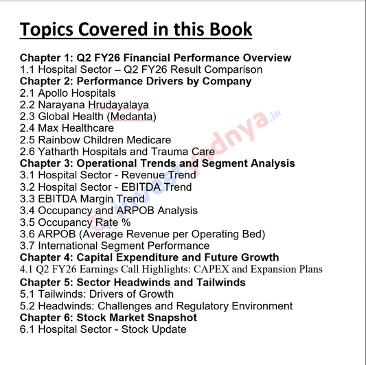 Hospital Sector Analysis Q2 FY26 Results: India's Top Stocks & Investor Guide